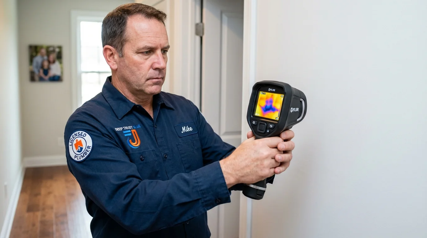 Thermal imaging leak detection by Johns Plumbing LLC in Timpson